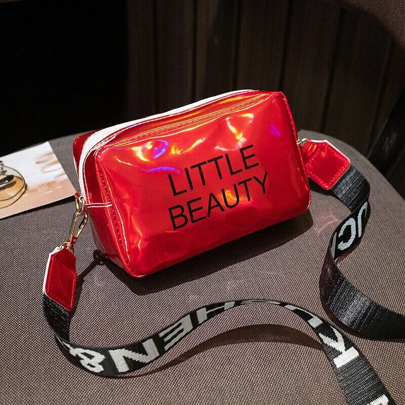 New Female Mini Laser Crossbody Bags PVC Casual Messenger Shoulder Bags Fashion