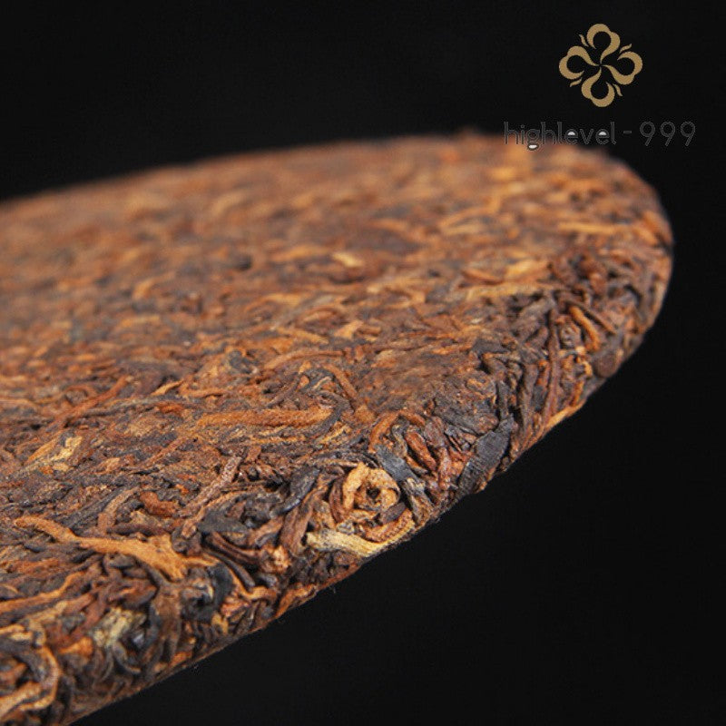 357g Ripe Pu'er 2019 Menghai Golden Bud Grade Ancient Tree Tea Yunnan