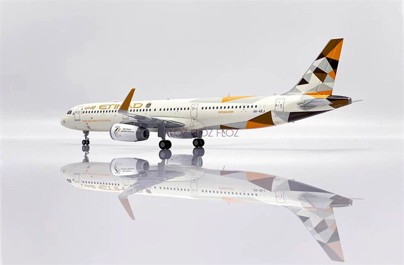 JC Wings Etihad AIRWAYS for Airbus A321 A6-AEJ 1:200 Aircraft Pre-built Model