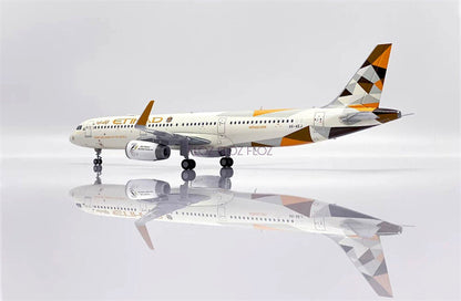 JC Wings Etihad AIRWAYS for Airbus A321 A6-AEJ 1:200 Aircraft Pre-built Model