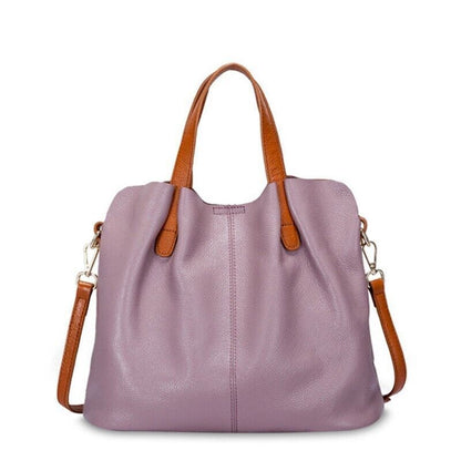 2023 Solid Tone Tote Messenger Luxury Designer Women's Shoulder Bag