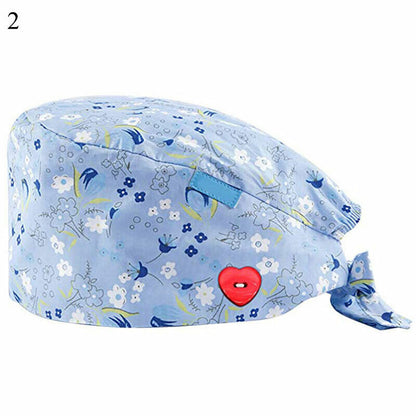 Surgical Cap Doctor Nurse Headwear Adjustable Sweat-absorbent Head Cover Hats