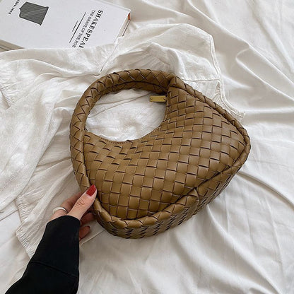 Small SYNTHETIC Leather Woven Tote Bags Shoulder Bag Fashion Summer Handbags Sac