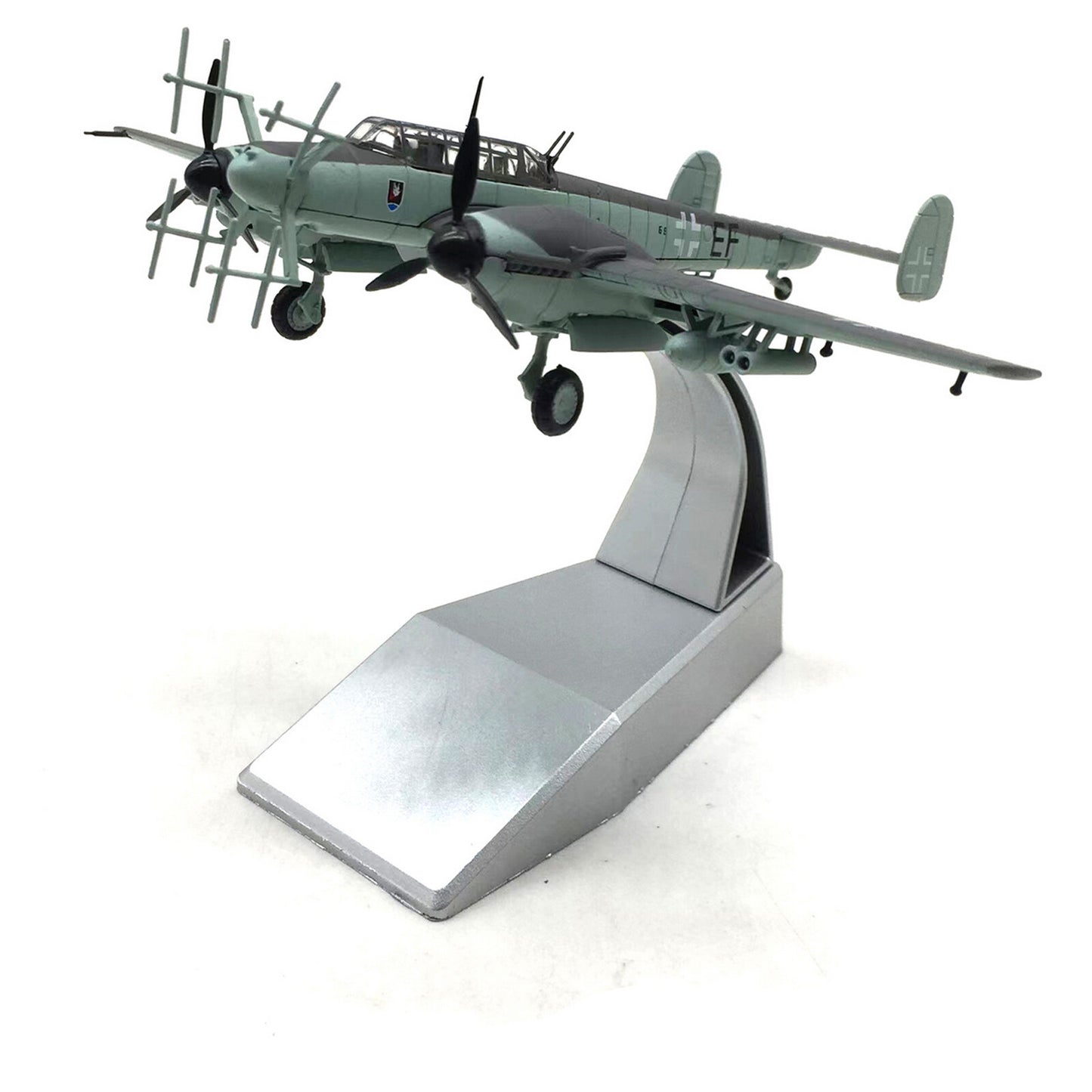 1/100 WWII German Bf-110 G-4 Night Fighter Alloy Aircraft Model Military Scene K
