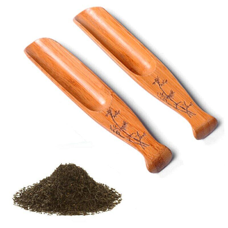 Tea Scoop Bamboo Coffee Black Tea Powder Spoon Teaspoon Teaware Tea Accessories