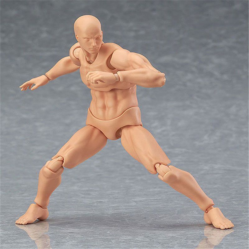 5.12" Artist Movable Male Female Joint Figure Body Models Mannequin Action Model