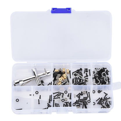 252x 1/24 RC Car Stainless M1.4 Assorted Screw Pin Nut Tool Kit For Axial SCX24