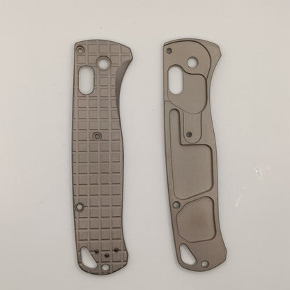 1Pair of Grenade Pattern TC4 Handle Scales for Benchmade Bugout 535