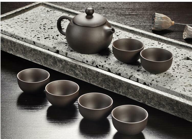 China Kung Fu Purple Sand Teapot Tea Set Ceramic Teapot Cup Handmade Drinkware
