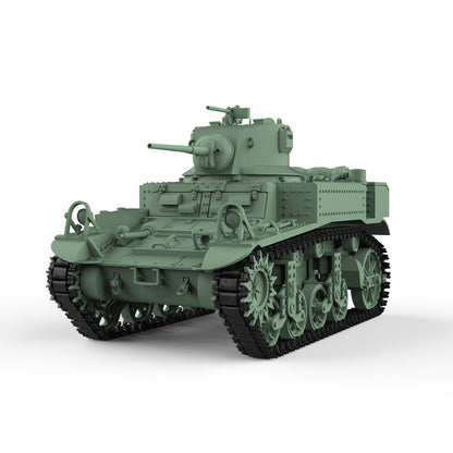 SSMODEL SS144505 1/144 Military Model Kit US M3A1 Stuart Light Tank