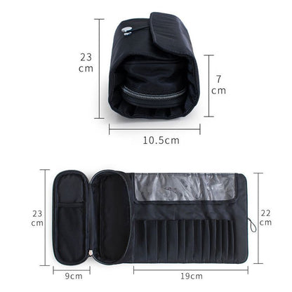 Makeup Bag Cosmetic Brush Travel Organizer Tools Rolling Bag Waterproof Nylon