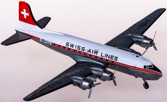 for Herpa for Swissair for Douglas DC-4 HB-ILU 1:200 Aircraft Pre-built Model