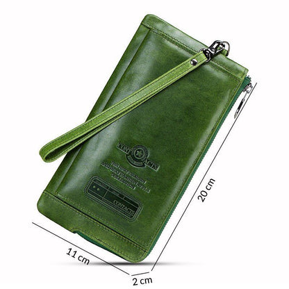 Leather Fashion Long Wallet Women Card Holder Zipper Coin Purse Clutch Bag 1 PC