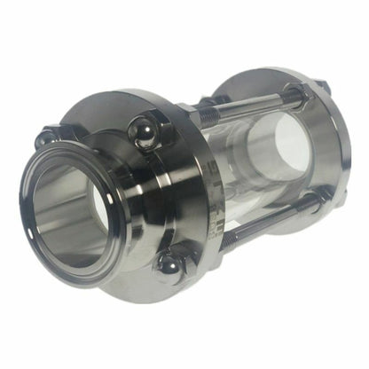 1.5" Tri Clamp Clover Sanitay Flow Sight Glass Diopter Fit 38mm Pipe OD SUS 304