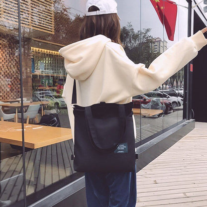 Shoulder Tote Bag Large Handbags Canvas School Backpack Crossbody Bag 33*38*4 CM