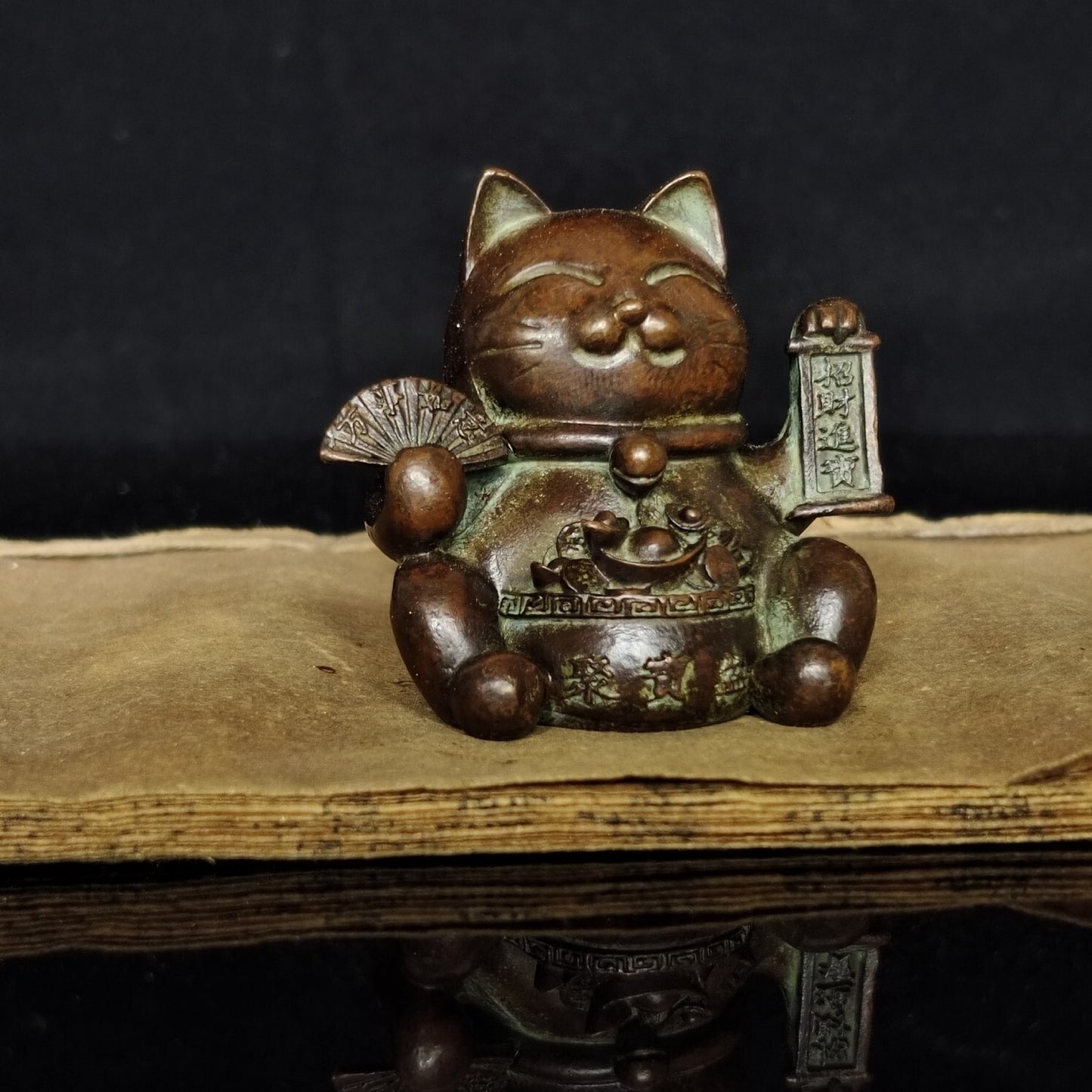 Car Decoration Statue Series Chinese Antique Cats of Fortune