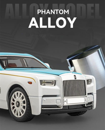 1:18 Rolls-Royce Phantom Diecast model Car Toy Vehicle Sound Light Kids Gifts