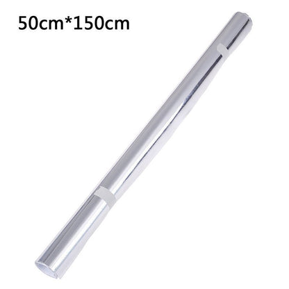 Car Sticker Decal Stretchable Mirror Silver Gold Chrome Flexible Vinyl Wrap Film