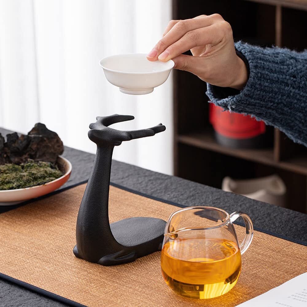 Filter Creative Deer Shape Porcelain Tea Leaking Tea Set Tea Strainer KungFu Tea