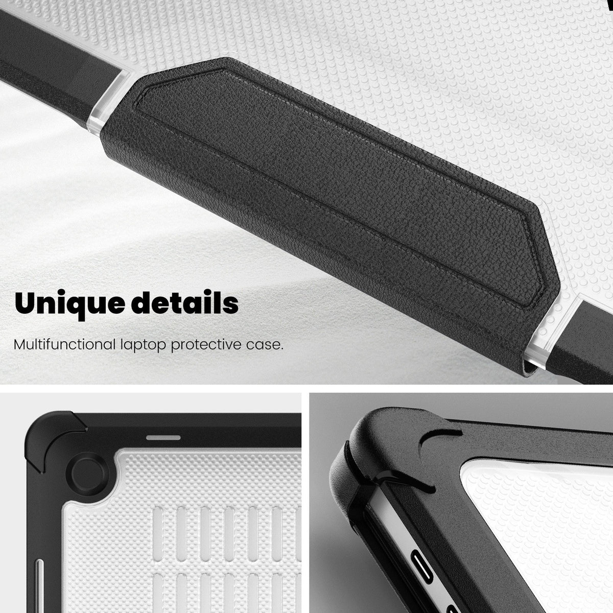 For MacBook Air 13/14, Laptop Cooling Carrying Case, Pro 15/16 Shockproof Cover