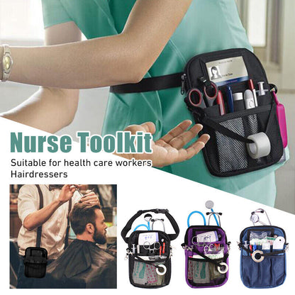 Portable Nurse Barber Pouch Waist Bag Wallet Pocket with Strap Tool Storage Bag