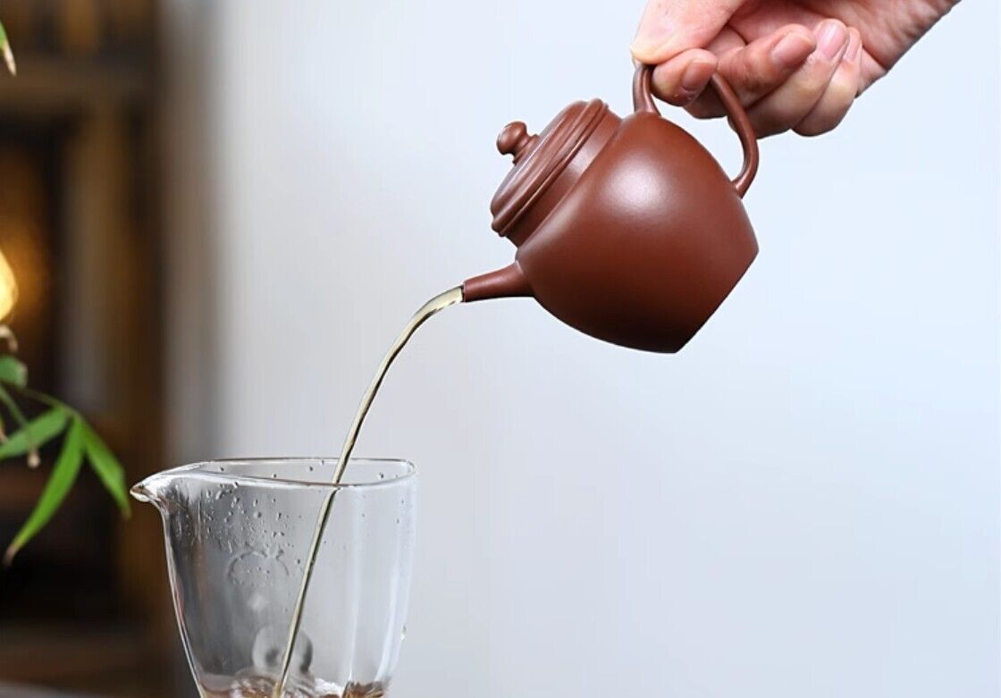 150cc China Yixing Handmade Zisha Teapot Dikao Qing Clay Gongdeng Kung Fu Teapot-