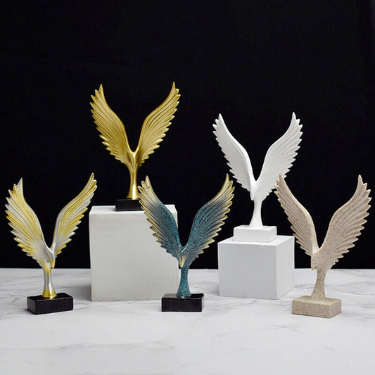 European Eagle/Angel Wing Statue Sculpture Figurine Dapeng Spreading Collect-ca