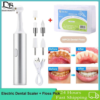 Oral Electric Teeth Polisher Dental Tartar Remover Plaque Stains Cleaning Multif