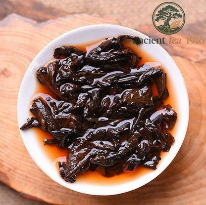 Ripe Pu Erh Tea Cake Yunnan Jin Bingdao Ancient Tree Black Tea 357g