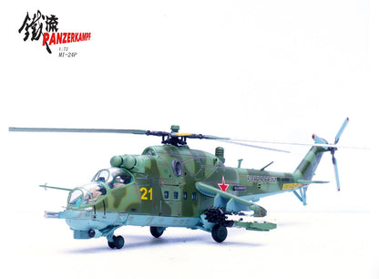 1:72 Panzerkampf Mi-24P Stationed in Syria 2017 Helicopter Diecast Plane Model