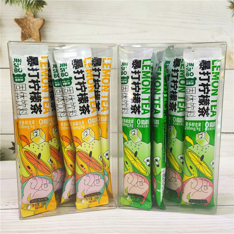 Thai Small Lime Lemon Tea Instant Punch, Hong Kong Style Iced Lemon Tea