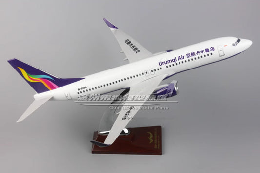 40CM Urumqi Air BOEING 737-800 B-6268 Passenger Airplane Resin Aircrarft Model