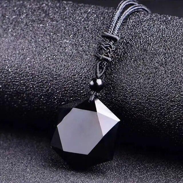 Blue Goldstone Hexagram Talisman Pendant Healing Reiki Women Men Necklace Gifts