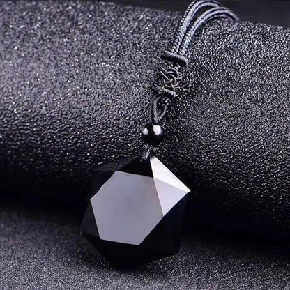 Blue Goldstone Hexagram Talisman Pendant Healing Reiki Women Men Necklace Gifts