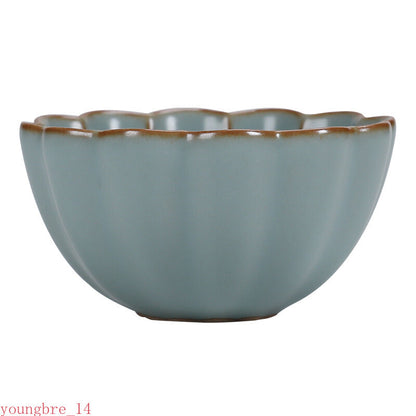 Ru Kiln Ceramic Small Tea Cup Sample Single Tea Cup Tea Ceremony Teaware Sets