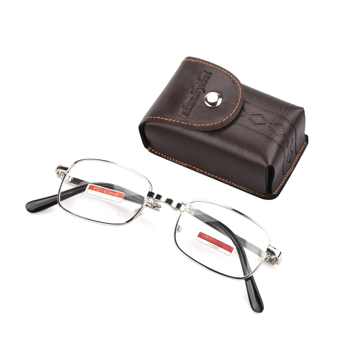 Men Women Fashion +150° Foldable Reading Glasses Presbyopia Glasses w/ Case dd