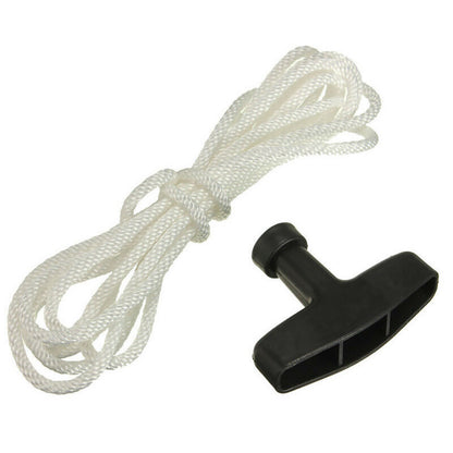 Plastic& Polyester Starter Line Rope With Pull Handle For Petrol Lawnmowers b