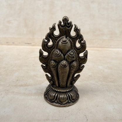 Old Mani Jewel Statue Altar Ornament Buddhist Ritual Desk Decor