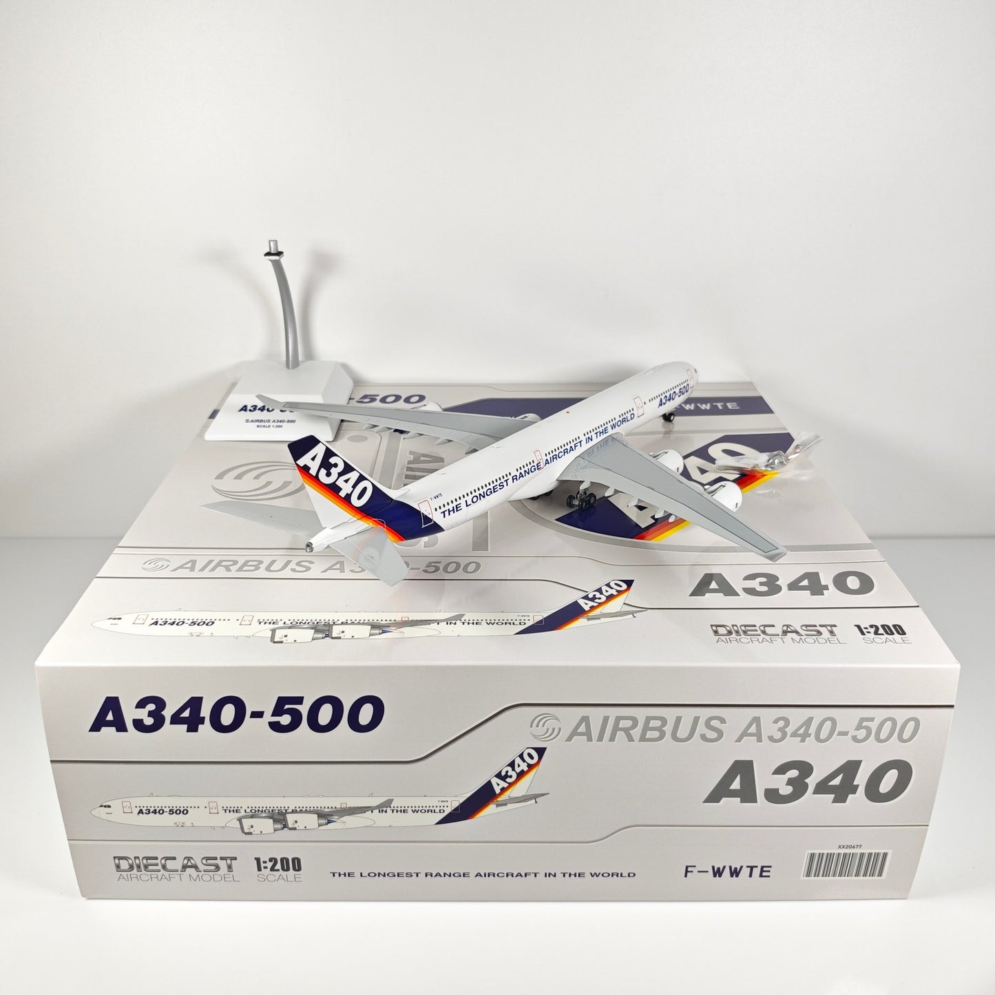 1:200 JC Wings Airbus Airbus A340-500 F-WWTE Airplane Diecast Plane Model