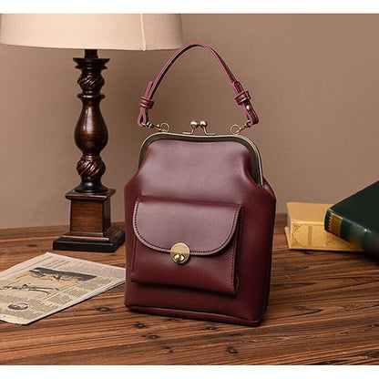 Clip Bags Women PU Leather Shoulder Crossbody Bag Ladies Handbag Female