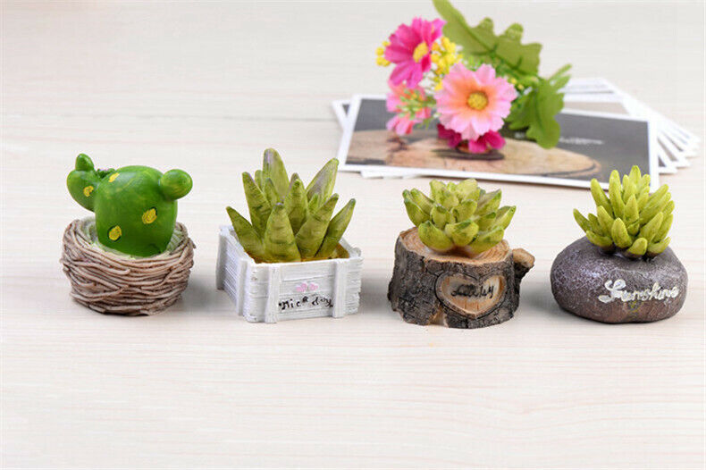 Figurines Craft Mini Simulation Resin Succulents Models Garden Famous Home Decor