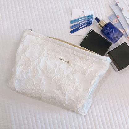 Romantic Cosmetic Bag Fabric Clutch Fresh Makeup Travel Organizer Storage Pouch