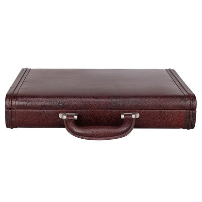 New Leather Travel Briefcase Side Combination Lock Office Business Handbag