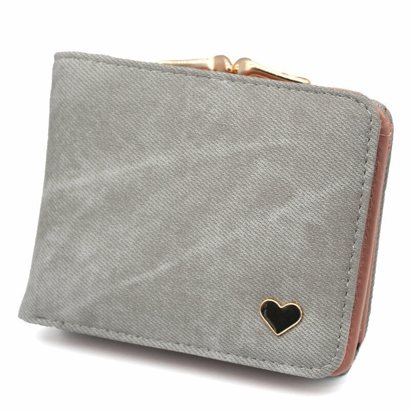 Women's Wallet Coin Purse Handbags Female Wallets Mini Lady Card Clamps Leather