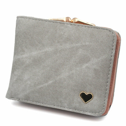 Women's Wallet Coin Purse Handbags Female Wallets Mini Lady Card Clamps Leather