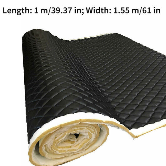 Double Thread Quilted Faux Leather Vinyl Fabric Foam Backing Upholstery Cushion