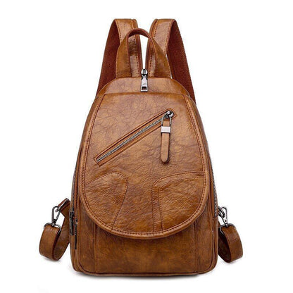 Women Leather Backpack Chest Shoulder Bags Ladies Back Pack Bags Bagpack