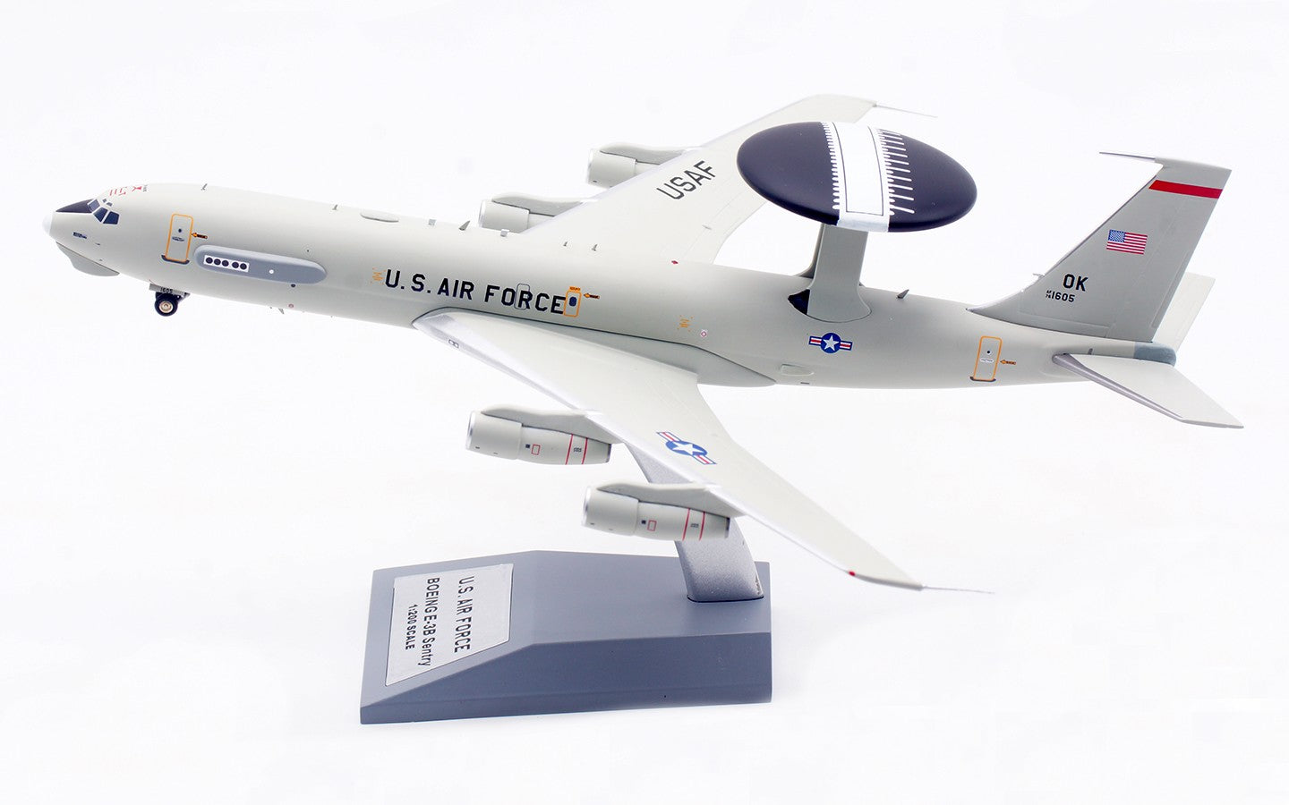 1:200 InFlight U.S. AIR FORCE E-3B Passenger Airplane Diecast Aircraft Model