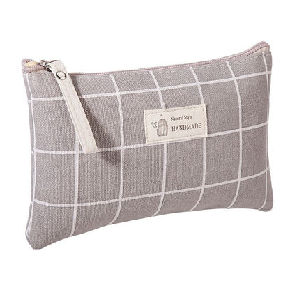 Canvas Makeup Bags Multicolor Pattern Cosmetic Travel Organizer Pouch 21*13*1 CM