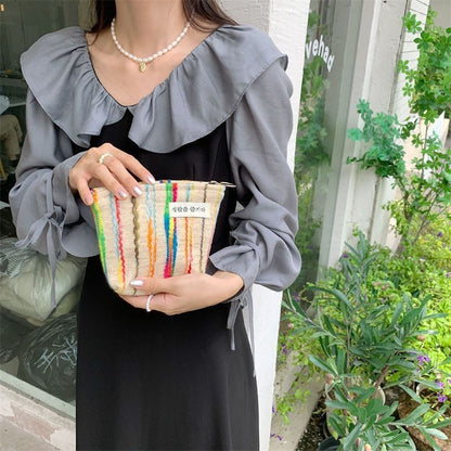 1PC Contrast Color Traveling Cosmetic Bag Storage Organizer Cute Clutch Make Up